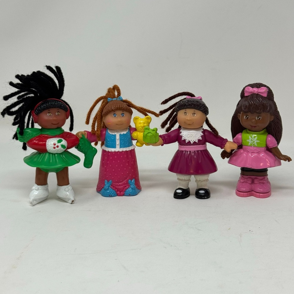 Cabbage Patch Kids Mini Dolls Lot 4 Vintage 1992 Holiday Theme Figures